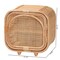 Bali & Pari Keita Bohemian Natural Rattan and Mahogany Wood Nightstand 244-13671-ZORO - alternate 2